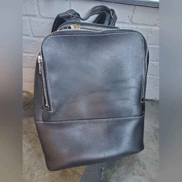 Genuine leather designer Ann Everett custom made backpack Personalized Backpack Boho Butterfly, Back to School Girls  main image 3